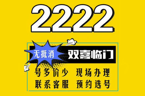 武汉定陶手机尾号222AAA吉祥号码出售